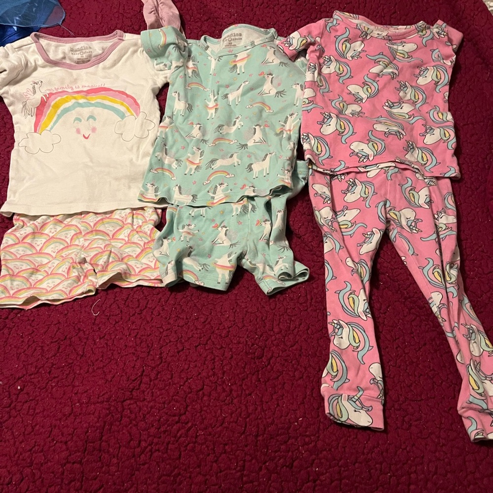 Big Lot of Girls 2T Pajamas